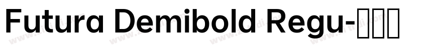 Futura Demibold Regu字体转换